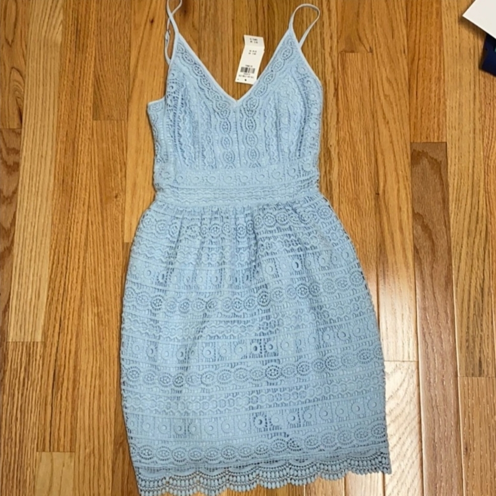 Abercrombie and Fitch Blue lace dress size XXS new with tag